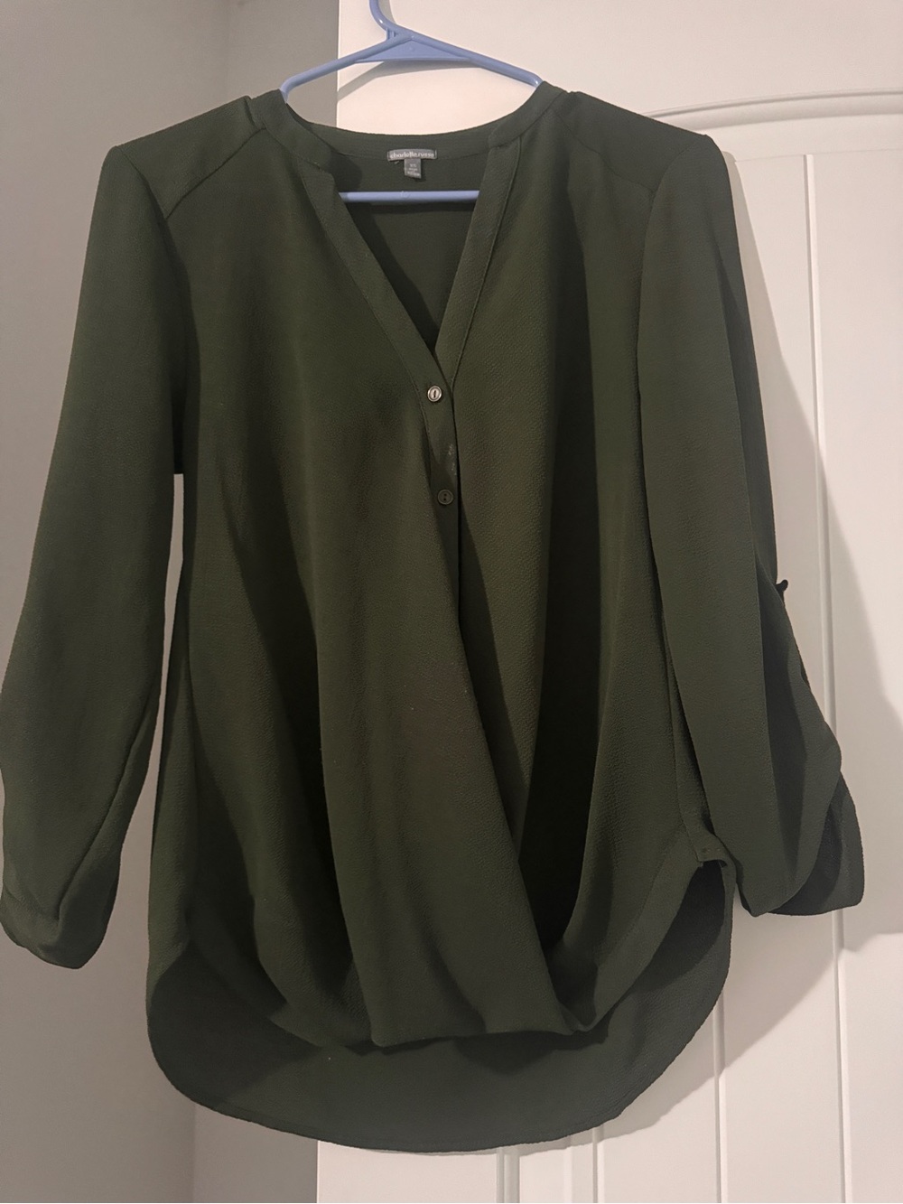 Olive office attire top